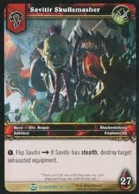 Savitir Skullsmasher - Blood of Gladiators - WoW card