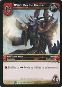 Witch Doctor Koo'zar - Blood of Gladiators - WoW card
