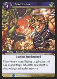 Deadliness - Blood of Gladiators - WoW card