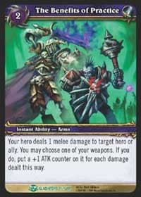 The Benefits of Practice - Blood of Gladiators - WoW card