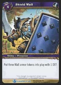 Shield Wall - Blood of Gladiators - WoW card