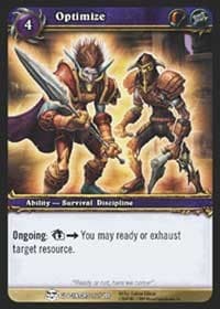 Optimize - Blood of Gladiators - WoW card
