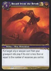 Recall from the Brink - Blood of Gladiators - WoW card
