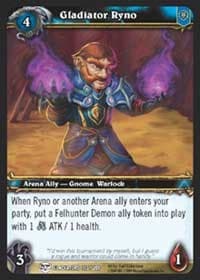 Gladiator Ryno - Blood of Gladiators - WoW card