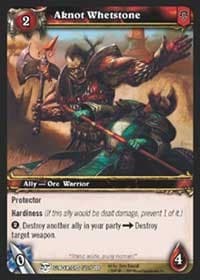 Aknot Whetstone - Blood of Gladiators - WoW card