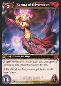 Karina of Silvermoon - Blood of Gladiators - WoW card