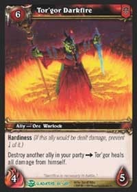 Tor'gor Darkfire - Blood of Gladiators - WoW card