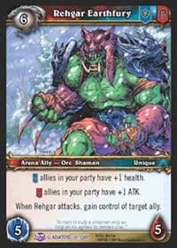 Rehgar Earthfury - Blood of Gladiators - WoW card