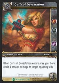 Cuffs of Devastation - Blood of Gladiators - WoW card