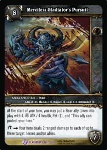 Merciless Gladiator's Pusuit - Blood of Gladiators - WoW card