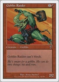 Goblin Raider - 7th Edition - Magic: The Gathering card