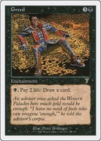 Greed - 7th Edition - Magic: The Gathering card