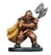 Gold Dwarf Fighter - Archfiends - D & D Miniatures card