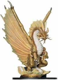 Huge Gold Dragon - Giants Of Legend - D & D Miniatures card