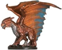 Large Copper Dragon - Angelfire - D & D Miniatures card