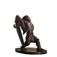Half-Ogre Barbarian - Underdark - D & D Miniatures card