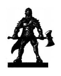 Axe Soldier - War Drums - D & D Miniatures card