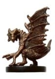 Small Copper Dragon - War of the Dragon Queen - D & D Miniatures card
