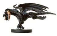 Small Black Dragon - War of the Dragon Queen - D & D Miniatures card