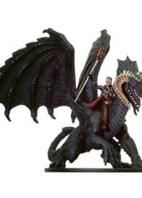Sorcerer on Black Dragon - War of the Dragon Queen - D & D Miniatures card