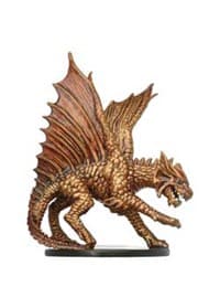 Large Brass Dragon - Unhallowed - D & D Miniatures card