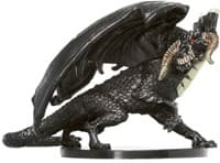 Large Black Dragon - Unhallowed - D & D Miniatures card
