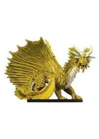 Large Gold Dragon - Night Below - D & D Miniatures card