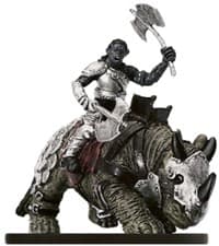 Orc Banebreak Rider - Night Below - D & D Miniatures card