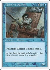 Phantom Warrior - 7th Edition - Magic: The Gathering card