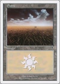 Plains (344) - 7th Edition - Magic: The Gathering card