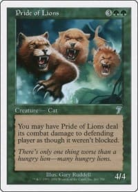 Pride of Lions - 7th Edition - Magic: The Gathering card