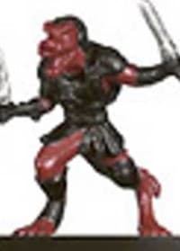 Flamescorched Kobold - Against the Giants - D & D Miniatures card