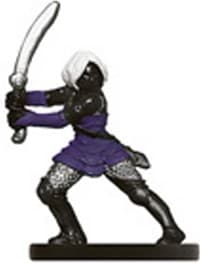 Drow Adventurer - Demonweb - D & D Miniatures card