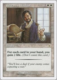 Gerrard's Wisdom - Starter 1999 - Magic: The Gathering card