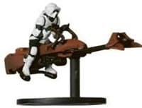 Scout Trooper on Speeder Bike - Rebel Storm - Star Wars Miniatures card
