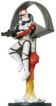 Aerial Clone Trooper Captain - Clone Strike - Star Wars Miniatures card
