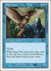 Sage Owl - 7th Edition - Magic: The Gathering card