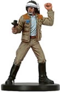 Rebel Captain - Bounty Hunters - Star Wars Miniatures card