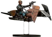 Dark Hellion Marauder on Swoop Bike - Bounty Hunters - Star Wars Miniatures card