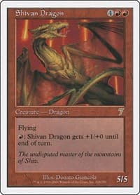 Shivan Dragon - 7th Edition - Magic: The Gathering card