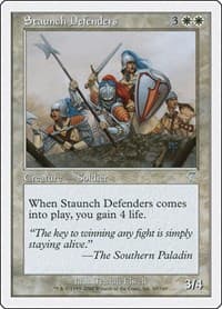 Staunch Defenders - 7th Edition - Magic: The Gathering card