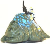 Clone Trooper on Gelagrub - The Clone Wars - Star Wars Miniatures card