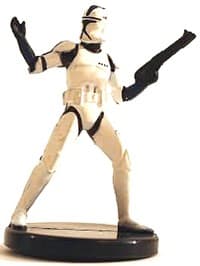Elite Clone Trooper Commander - The Clone Wars - Star Wars Miniatures card