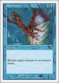 Unsummon - 7th Edition - Magic: The Gathering card