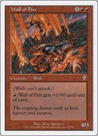 Wall of Fire - 7th Edition - Magic: The Gathering card
