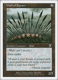 Wall of Spears - 7th Edition - Magic: The Gathering card