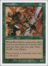 Wood Elves - 7th Edition - Magic: The Gathering card