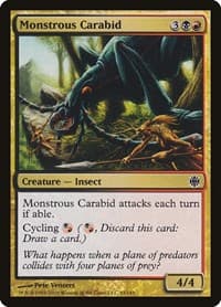 Monstrous Carabid - Alara Reborn - Magic: The Gathering card