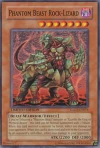 Phantom Beast Rock-Lizard - Gold Series 2009 - YuGiOh card