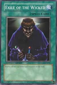 Exile of the Wicked - Gold Series 2009 - YuGiOh card